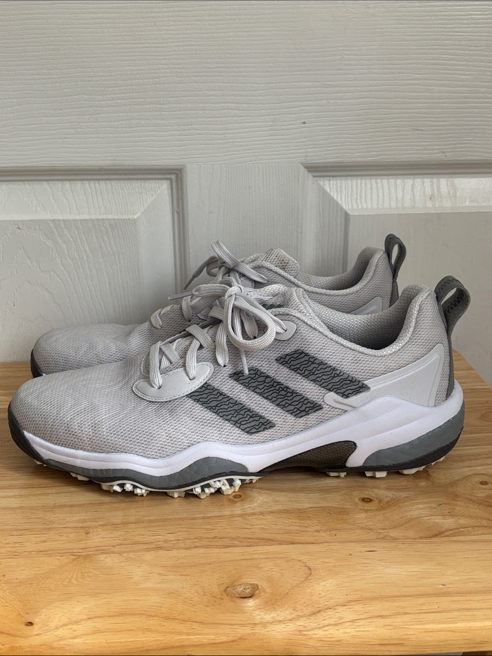 adidas white codechaos 25 spikeless golf shoes white size 10.5 lightstrike